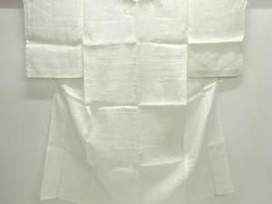 アンティーク　本麻すかし織芝草に草花模様長襦袢